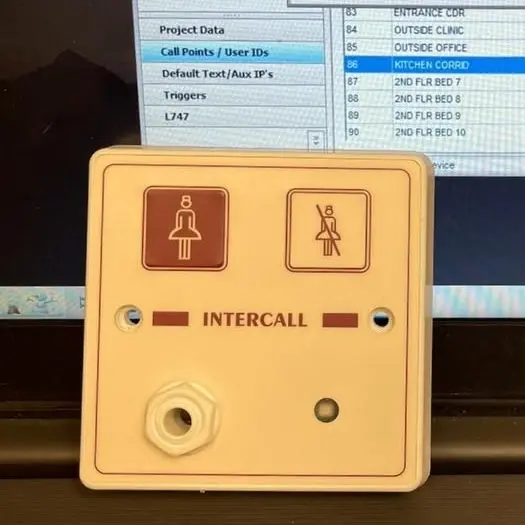 Care home nurses call buttons 